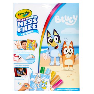 Crayola Color Wonder Coloring Pad and Markers Bluey