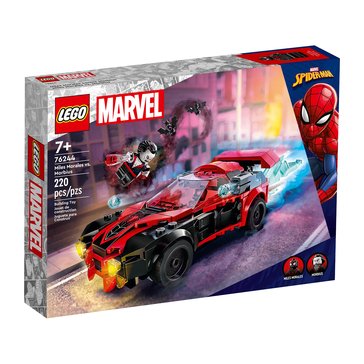 LEGO Marvel Miles Morales Vs. Morbius Toy Car Set 76244