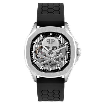 Philipp Plein Men's Skeleton Spectre Automatic Silicone Watch