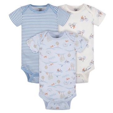 Gerber Baby Puppy Playground Print Onesies 3-Pack