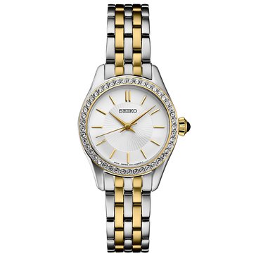 Seiko Women's Crystals Sterling Silver Quartz Watch