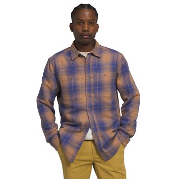 The North Face Men's Arroyo Lightweight Long Sleeve Flannel Shadow Plaid Shirt