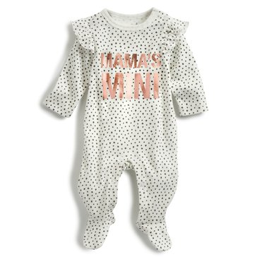 Wanderling Baby Girls Mamas Mini Metallic Print Coverall