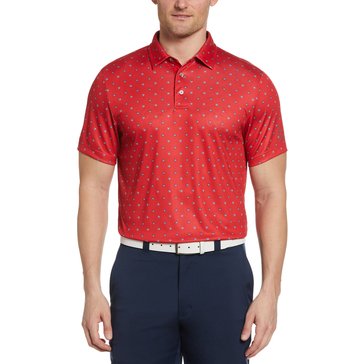 PGA Tour Men's Short Sleeve Novelty Stars and Stripes Polo