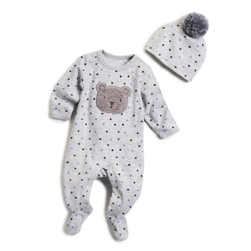 Wanderling Baby Boys Coverall with Pom Hat