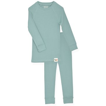 Sleep On It Baby 2-Piece Long Sleeve Rib Knit Tight Fit Sleep Set
