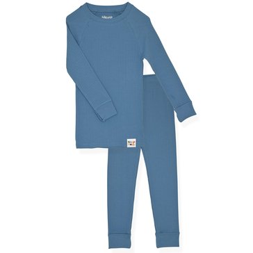 Sleep On It Baby 2-Piece Long Sleeve Rib Knit Tight Fit Sleep Set