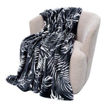 Tommy Bahama Palm Leaves Plush Throw