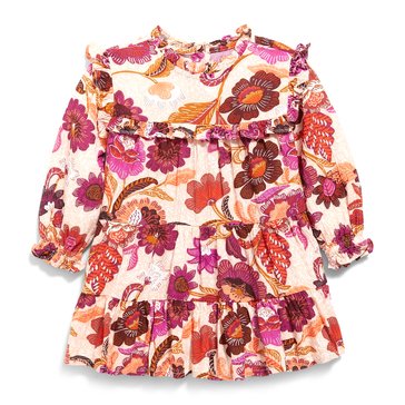 Old Navy Baby Girls Floral Tiered Ruffle Dress