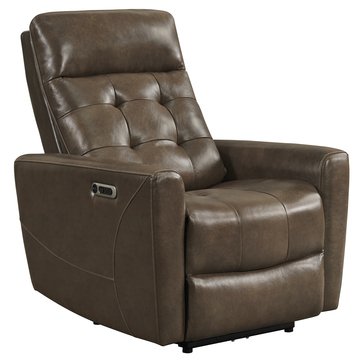 All Star Power Leather Recliner