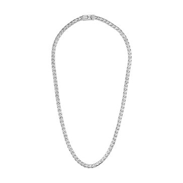 Bulova Men's Classic Stainless Steel Link Necklace