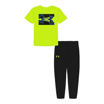 Under Armour Little Boys Lino Wave Big Logo Pant Sets