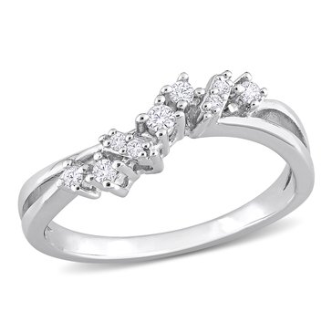 Sofia B 1/6 cttw Diamond Nine Stone Ring