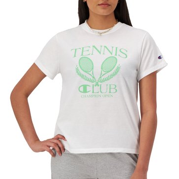 Champion Women's Short Sleeve Classic Tennis Graphic Tee 
