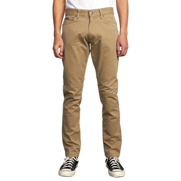 RVCA Men's Men's Daggets Twill 5 Pocket Slim Stretch Pants