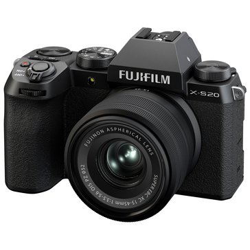 FUJIFILM X S20 Mirrorless Camera Body with FUJINON XC15 45mm F3.5 5.6 OIS PZ Lens Kit