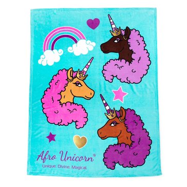 Jay Franco Afro Unicorn Throw