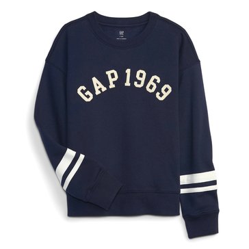 Gap Big Boys' French Terry Logo Crew Sweatshirt