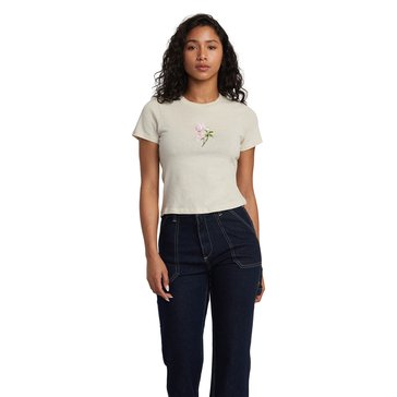 RVCA Women's Stay Wild Fitted Tee