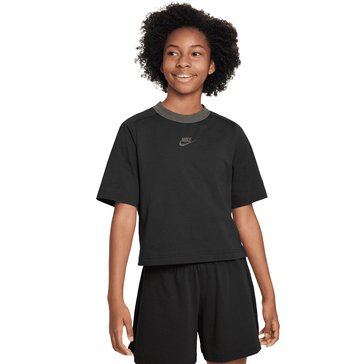 Nike Big Girls' Jersey Cropped Tee