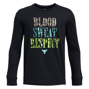 Under Armour Big Boys' Project Rock Long Sleeve Tee