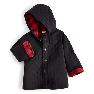 Wanderling Baby Boys' Reversible Buffalo Barn Jacket