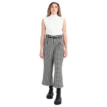 Molly Bracken Women's Wide Leg Check Pant