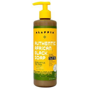 Alaffia Eucalyptus Tea Tree All In One Authentic African Black Soap