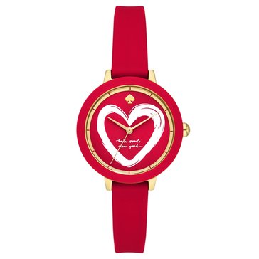 Kate Spade New York Park Row Heart Leather Watch
