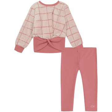 Calvin Klein Toddler Girls Checkered Tunic Sets