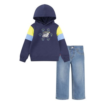 Levi's Toddler Boys Hoodie And Denim Sets