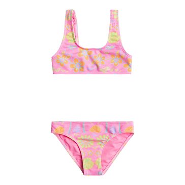 Roxy Little Girl Beach Day Together Bralette Swimsuit