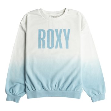 Roxy Big Girl I Am So Blue Fleece Crew