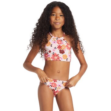 Billabong Big Girls' Dream Away High Neck 2-Piece Swimsuit