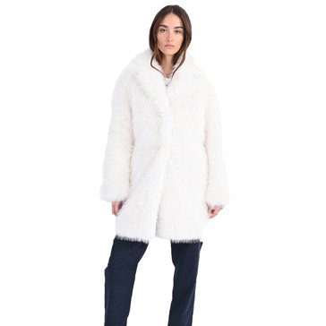 Molly Bracken Women's Faux Fur Car Coat