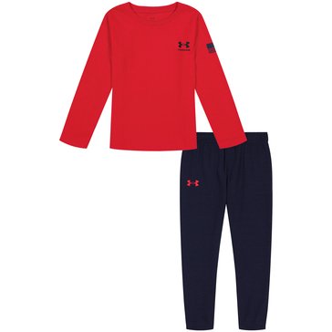Under Armour Toddler Freedom Long Sleeve Logo Sets