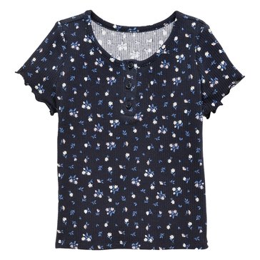 Old Navy Baby Girls' Ridded Floral Henley