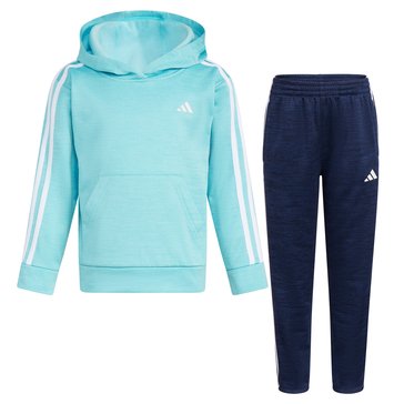 Adidas Little Boys Fleece Hoodie And Pant Sets