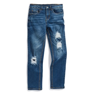 Liberty & Valor  Big Boys' Ripped Slim Straight Fit Jeans