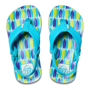 Reef Toddler Boys' Little Ahi Blue Fish Sandal