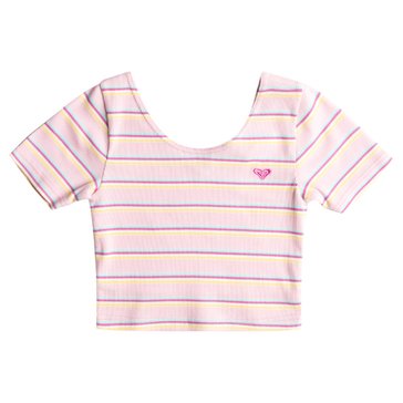 Roxy Big Girls' Happiest Year Stripe Tee