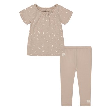 Calvin Klein Toddler Girls' Raglan Slub Jersey Tunic Sets