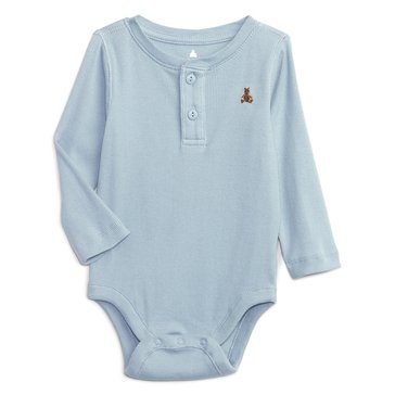 Gap Baby Boys'Henley Button Placket Bodysuit