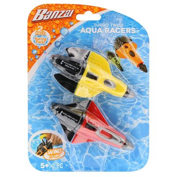 Banzai Turbo Twist Aqua Racers Pool Toys