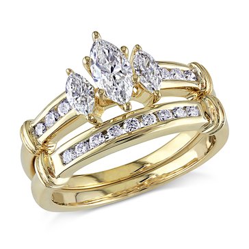 Sofia B. 1 cttw Marquise 3-Stone Diamond Engagement Ring