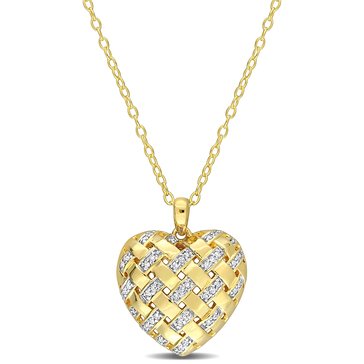 Sofia B. 1/8 cttw Diamond Heart Pendant Necklace