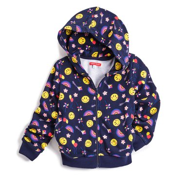 Liberty & Valor Toddler GIrls' Printed Zip Hoodie