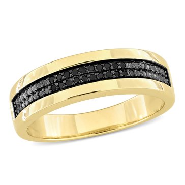 Sofia B. Men's 1/10 cttw Black Diamond Ring
