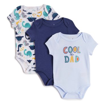 Wanderling Baby Boys Cool Like Dad Bodysuits 3-Pack