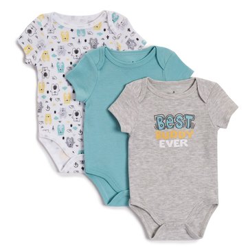 Wanderling Baby Boys Best Buddy Ever Bodysuits 3-Pack